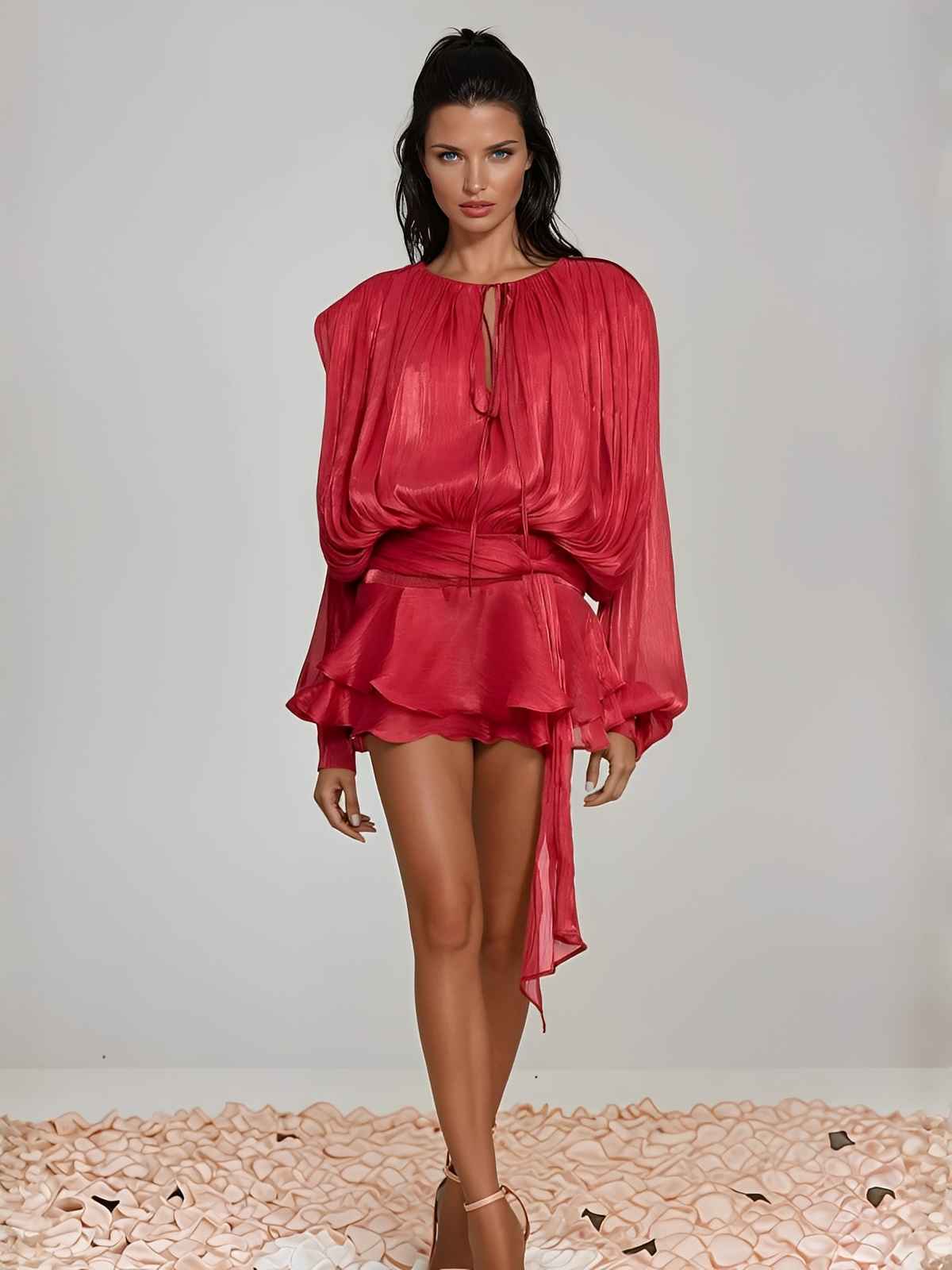 vestido-curto-vermelho-charlotte-loja-zharen Imagem principal do produto