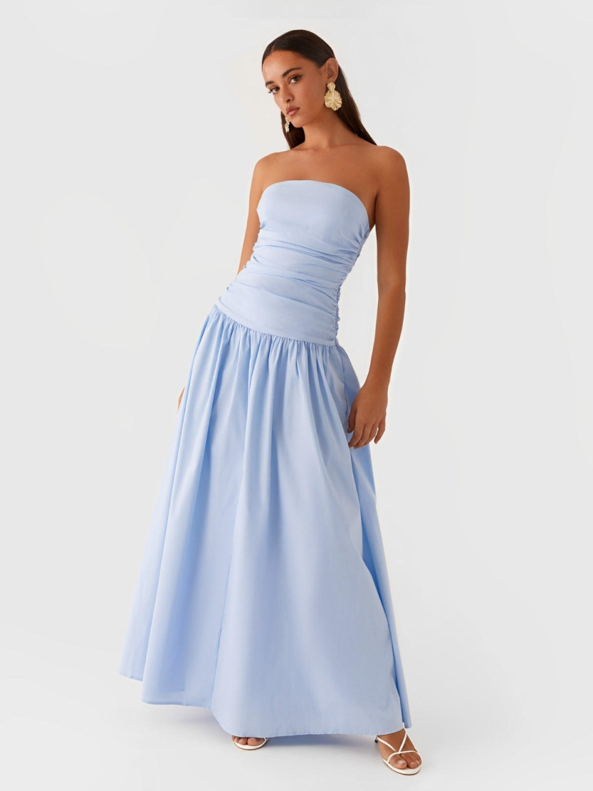 Vestido Longo Azul Sophia Imagem secundária do produto