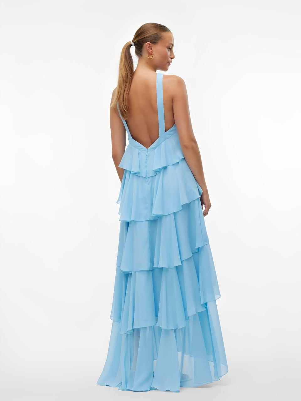 Vestido Longo Azul Grazia Imagem secundária do produto