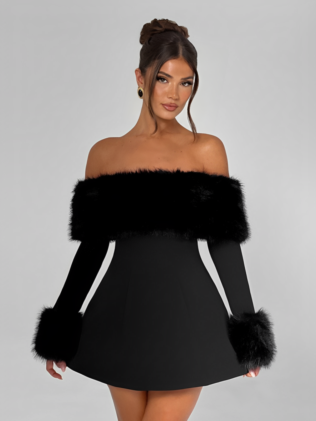 Vestido de Festa Preto Glamour Goddess Imagem secundária do produto