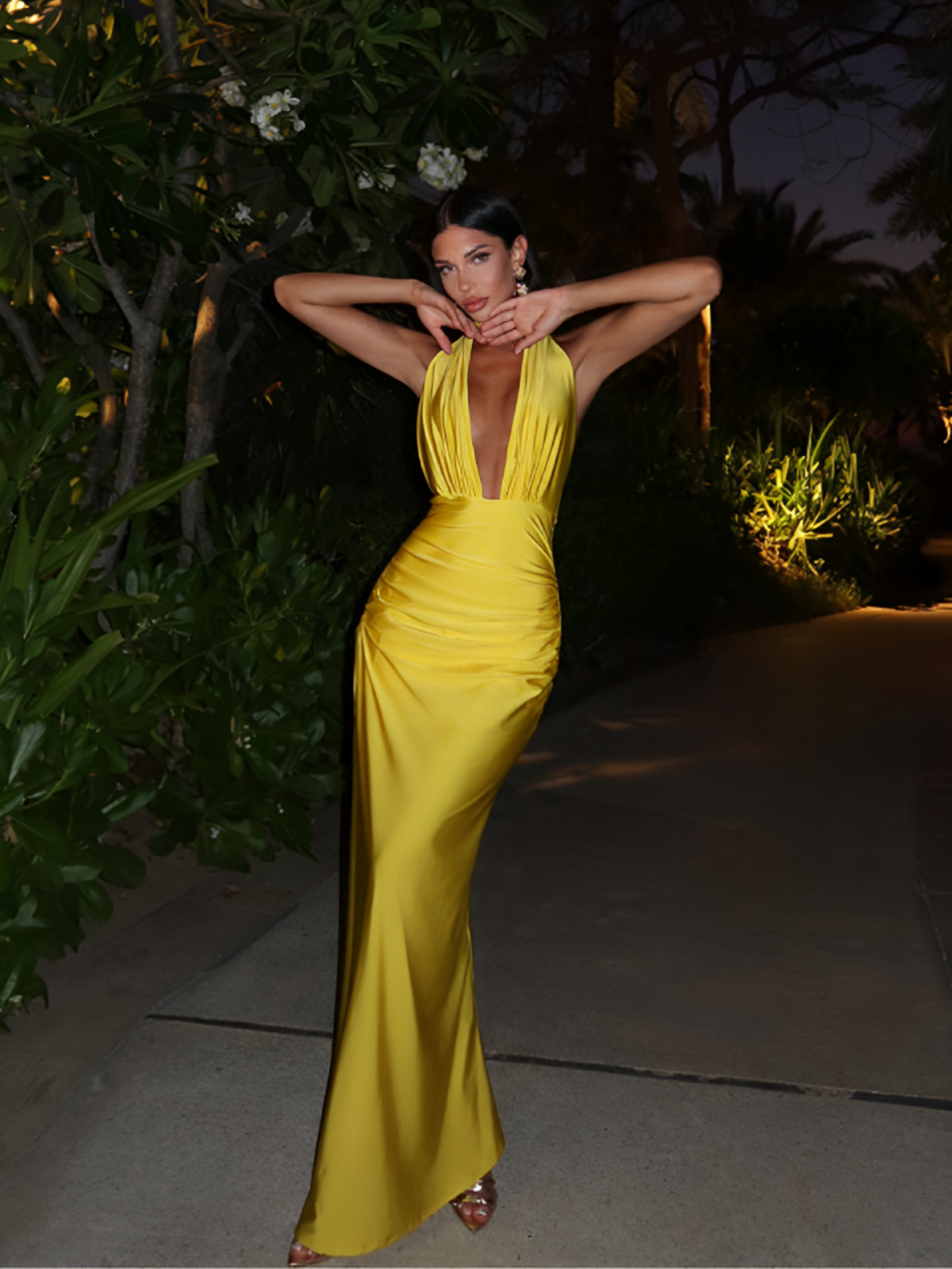 Vestido Longo Amarelo Bonati Imagem secundária do produto