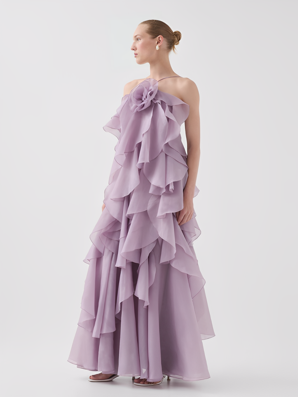 Vestido Longo Lilás Florência Imagem secundária do produto