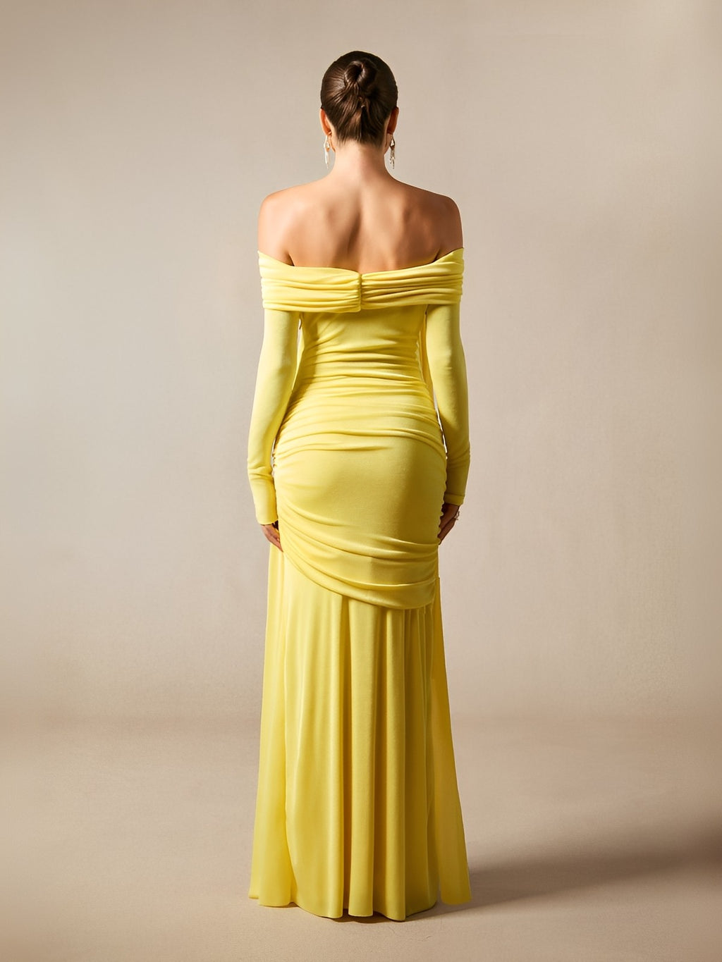 vestido-longo-elegante-amarelo-serenata-loja-zharen