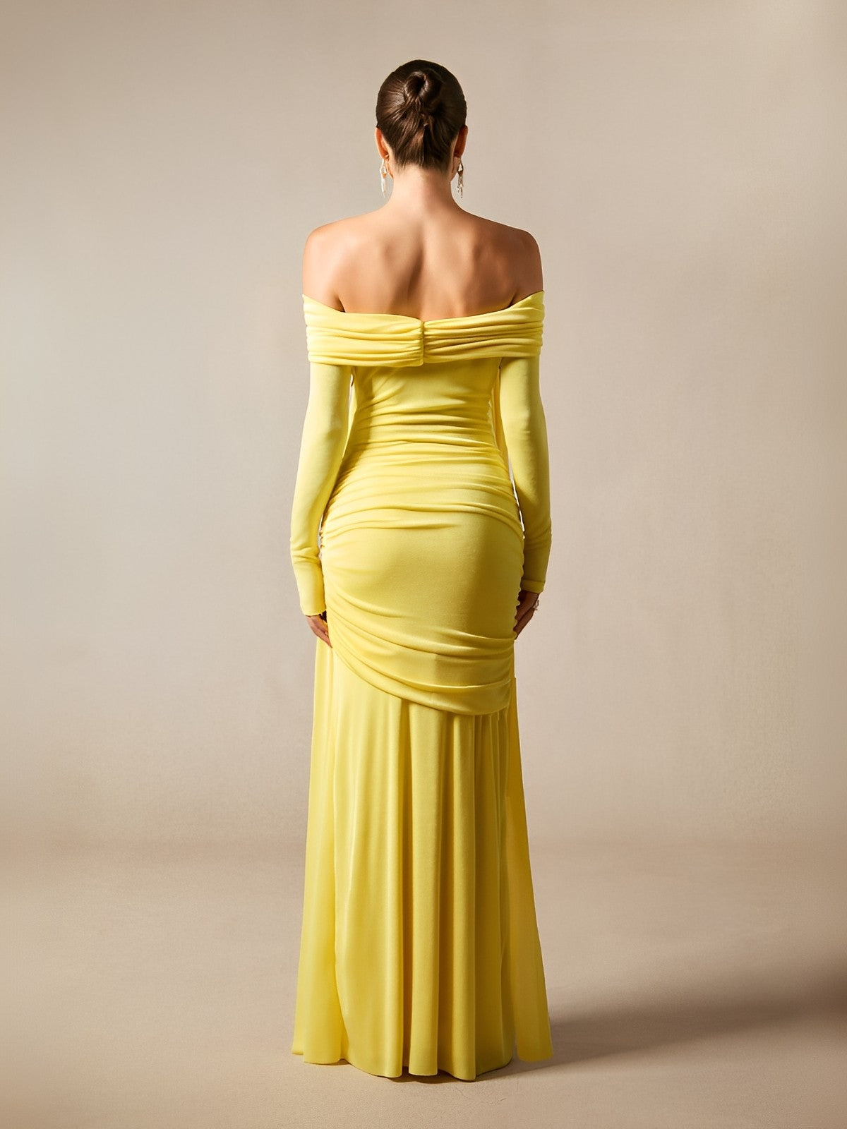 vestido-longo-elegante-amarelo-serenata-loja-zharen