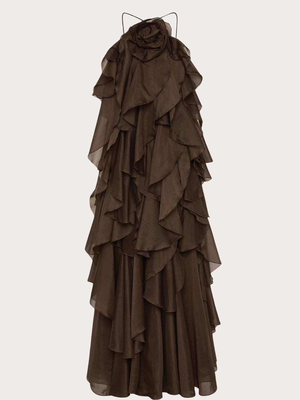 vestido-longo-elegante-marrom-florencia-loja-zharen