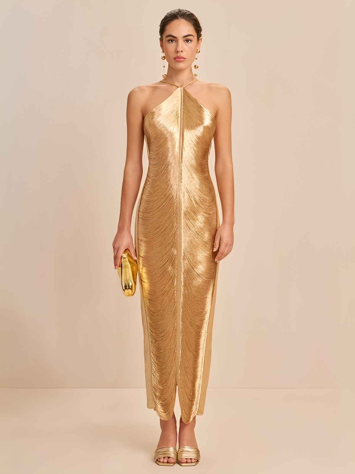 vestido-midi-dourado-noite-de-glamour-loja-zharen Imagem principal do produto