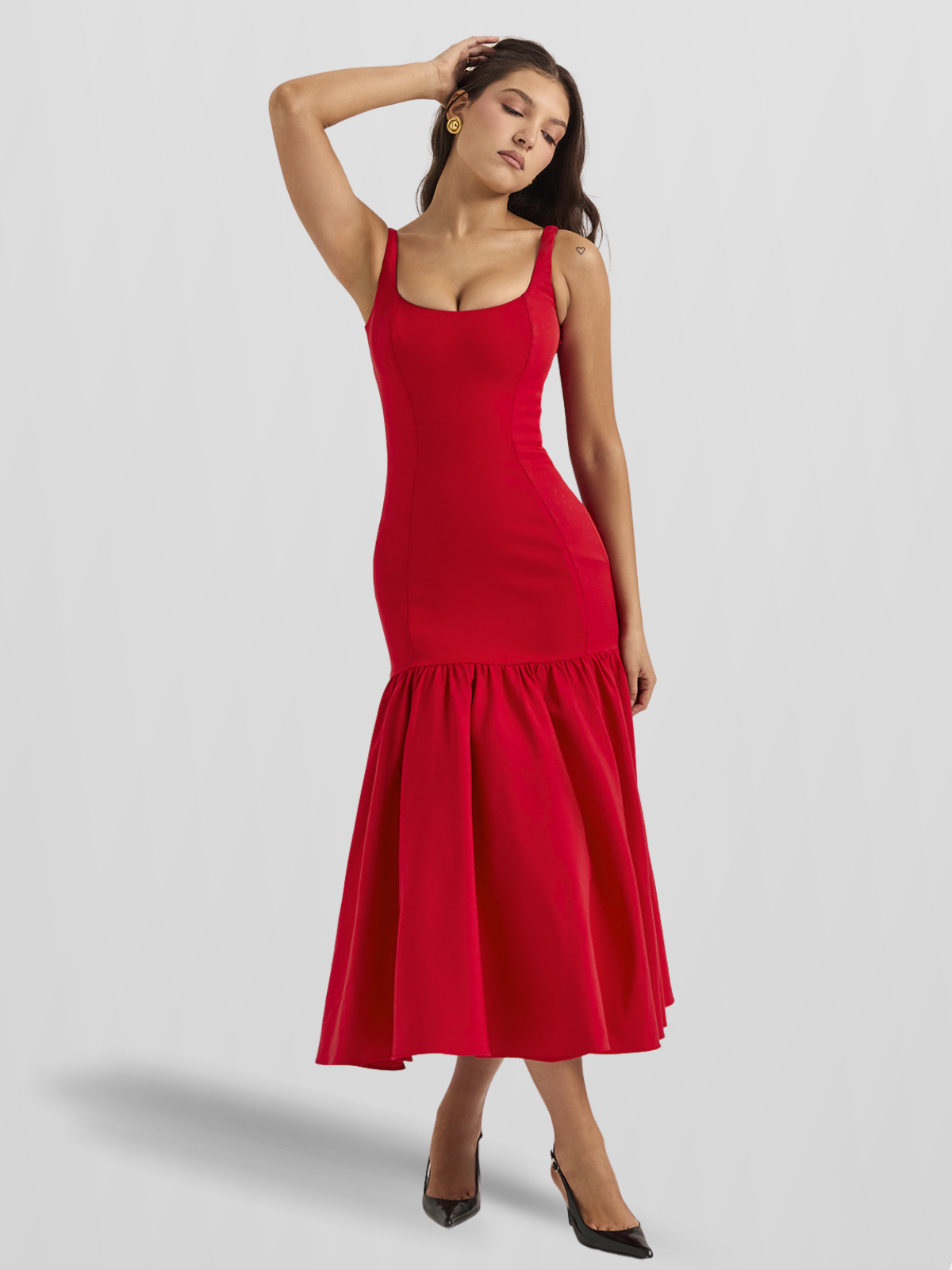 vestido-midi-elegante-poema-vermelho-loja-zharen