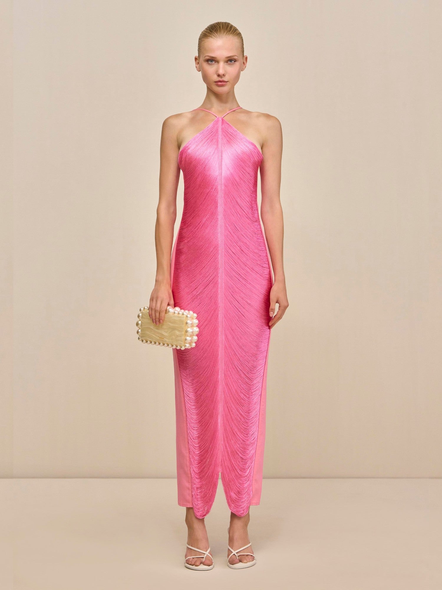 vestido-midi-rosa-noite-de-glamour-loja-zharen Imagem principal do produto